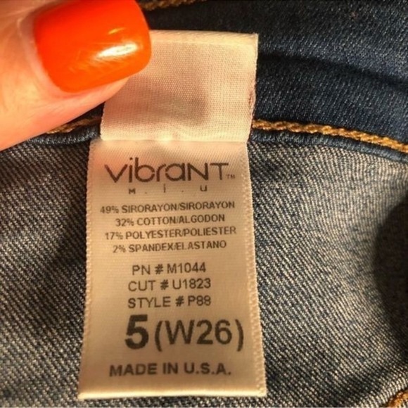 Vibrant M.Y.I. Classic Blue Women's Jeans - Picture 6 of 6